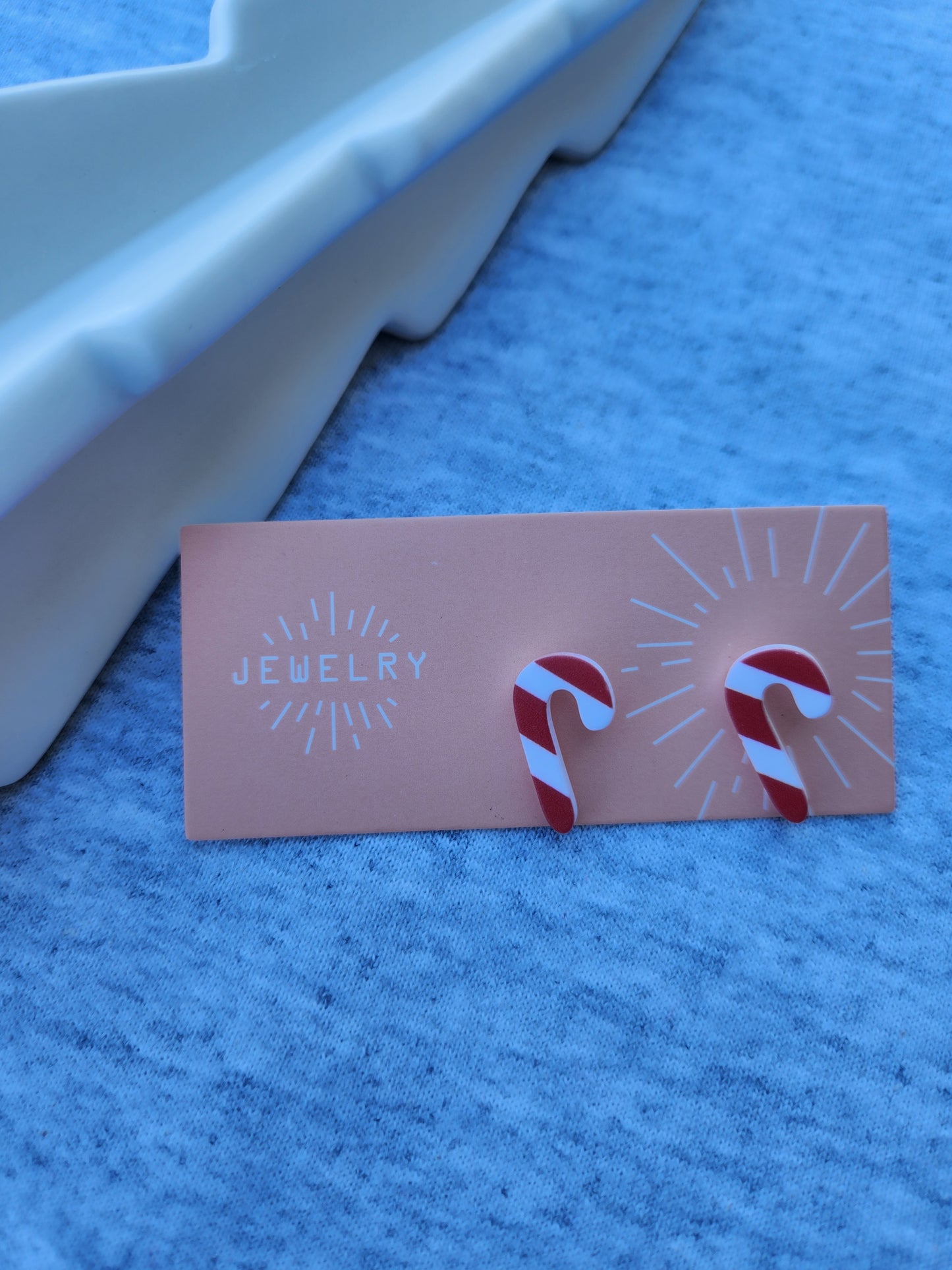 The Candy Cane Forest earrings