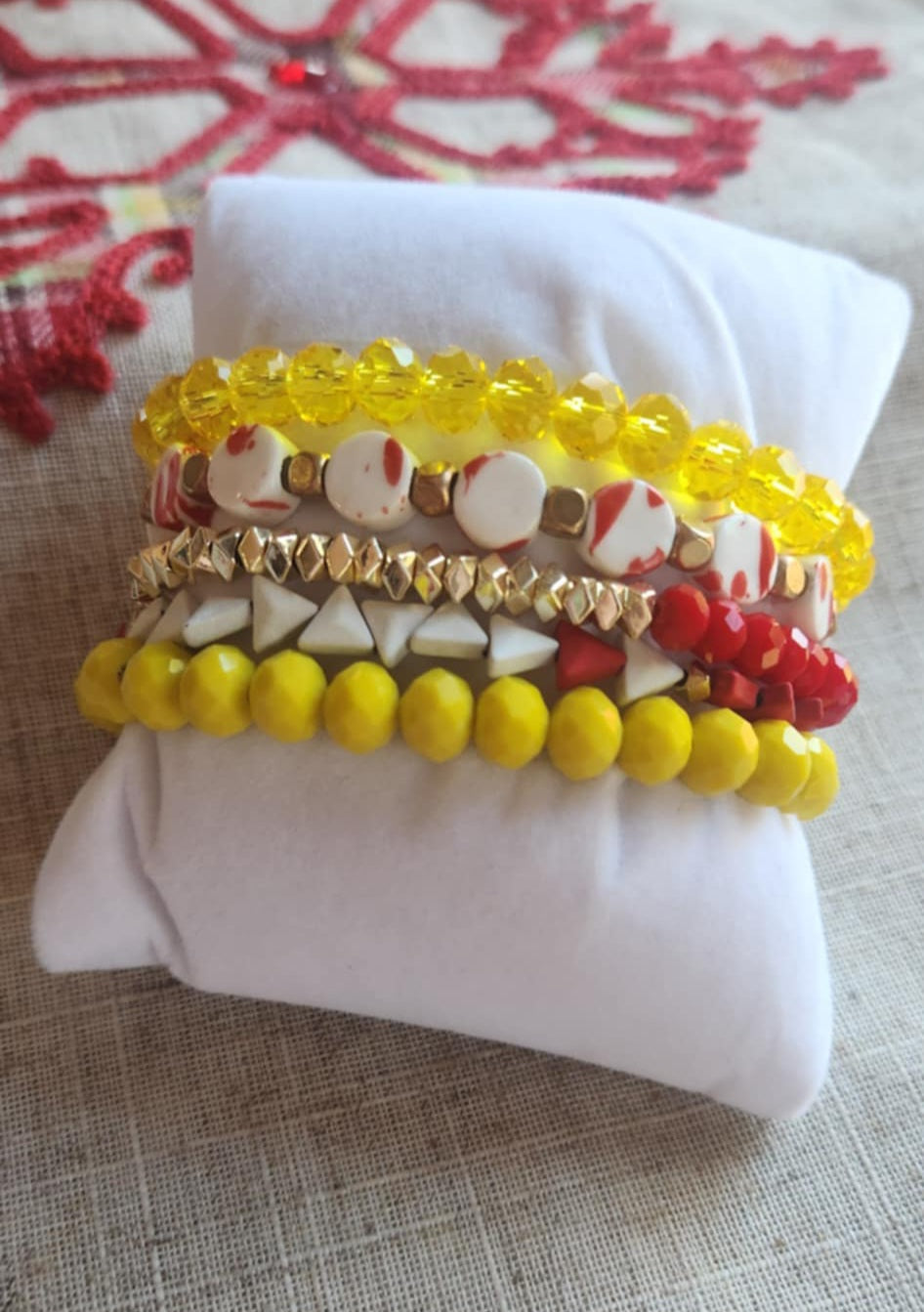 The League bracelet stack