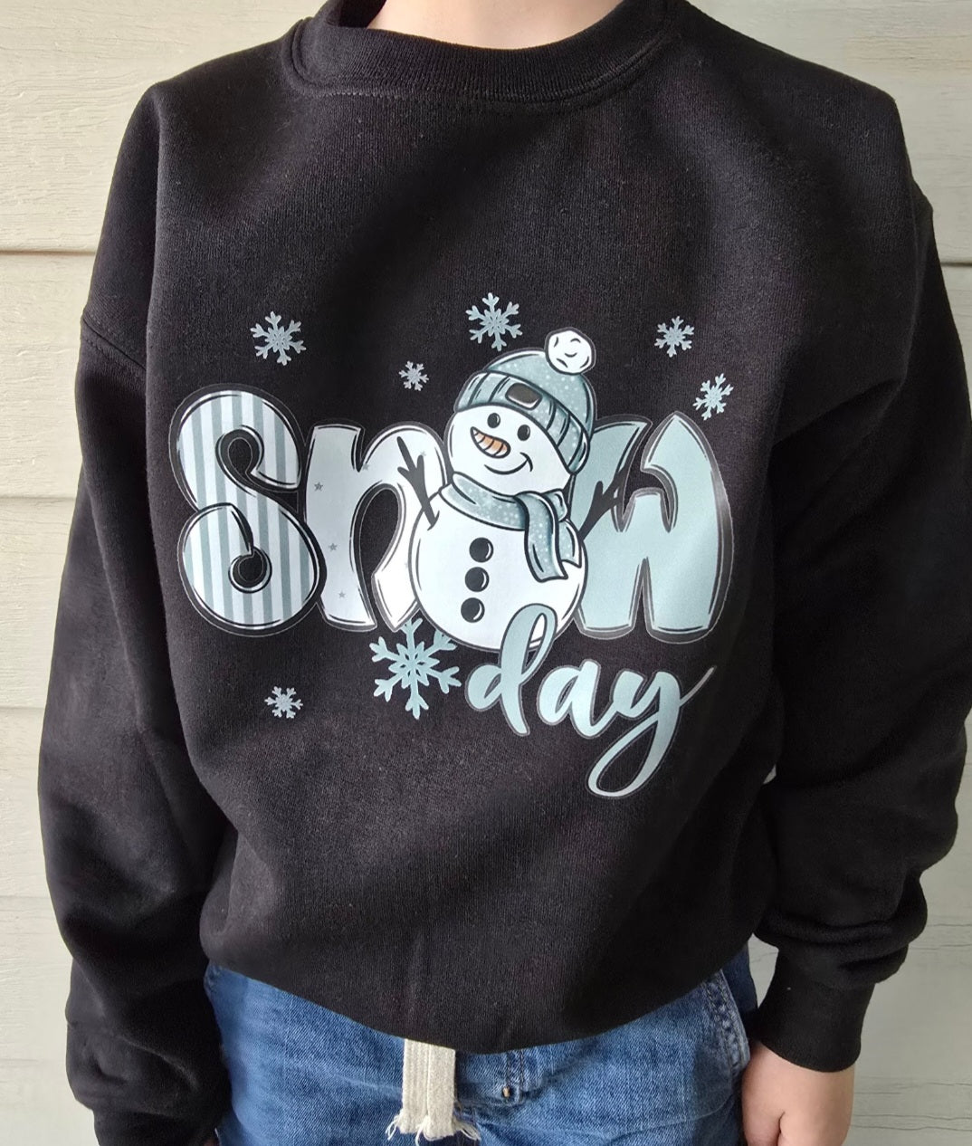 The Snow Day Kids Sweatshirt - Black