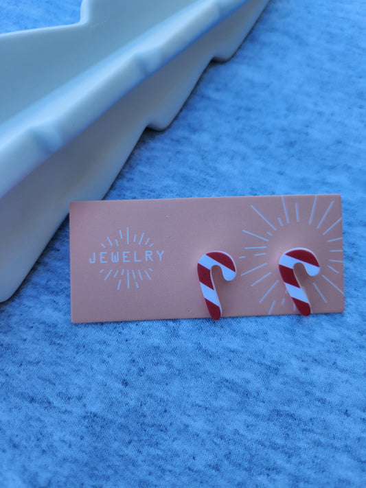 The Candy Cane Forest earrings