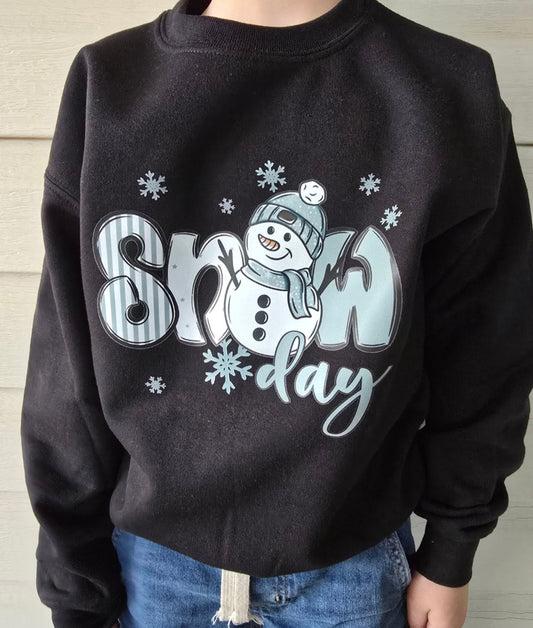 The Snow Day Kids Sweatshirt - Black